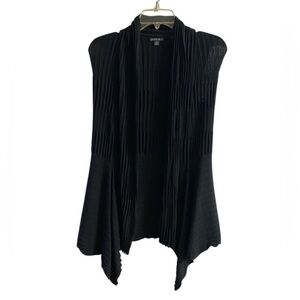 Lafayette 148 Black Sleeveless knit Cardigan medium